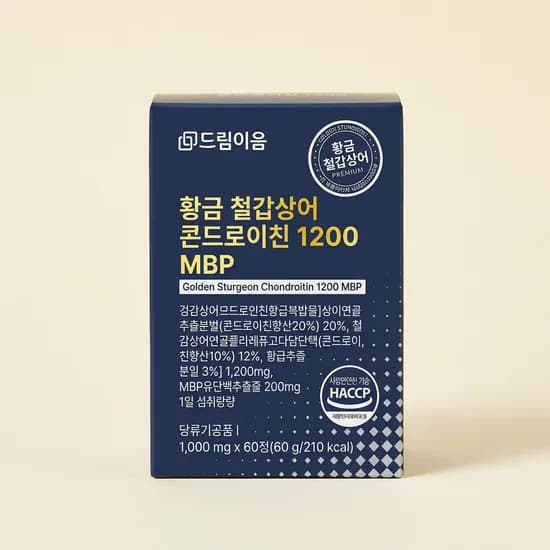 하루특가) 드림이음 황금 철갑상어 콘드로이친 1200 MBP, 60정, 6박스