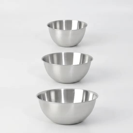 랑펠로 스텐 믹싱볼 3종 실버 16cm 1개 20cm 1개 24cm 1개 1세트