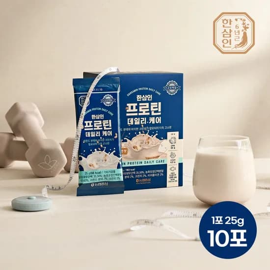 ] [네이버단독] 농협 한삼인 프로틴 데일리케어 단백질 쉐이크 25gX10포 10포, 1개 [원산지:상세설명에 표시]