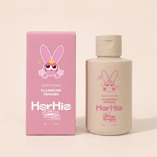 하루특가) 허히즈 버니공쥬 벨벳 효소 클렌징 파우더, 50g, 1개