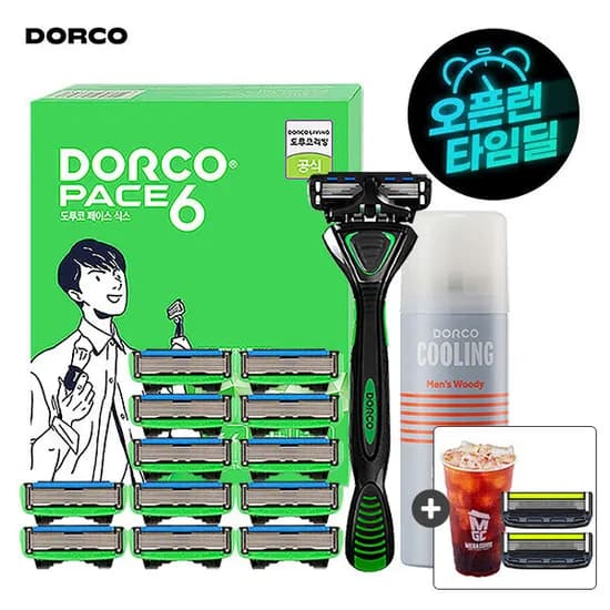 도루코 페이스6 면도기 풀세트 2호 총 15입 호환가능