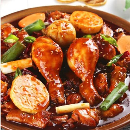 국내산 닭 솥뚜껑 안동찜닭 대용량 1kg 2팩 구성