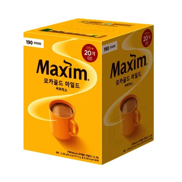 맥심 모카골드 마일드 170T+20T