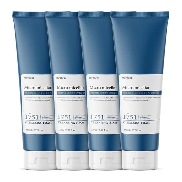 메르헨트 약알칼리 미셀라 폼클렌징 230ml 4개
