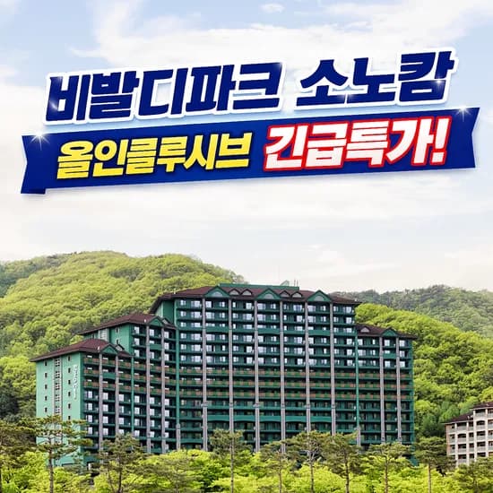 비발디파크 소노캄 올 인클루시브 (대인2+소인1)