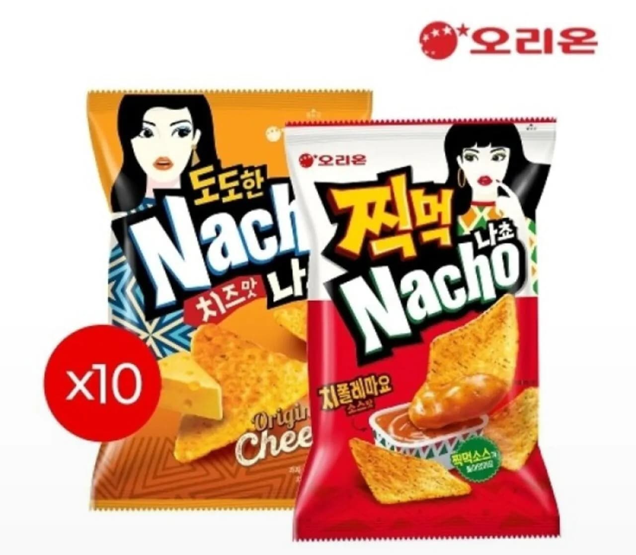 찍먹 나쵸 치폴레마요(84g) 10개 + 도도한나쵸 치즈(92g) 10개