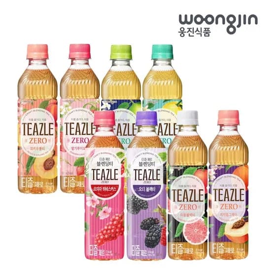 웅진식품 티즐 제로 블랜딩티 500ml 20페트