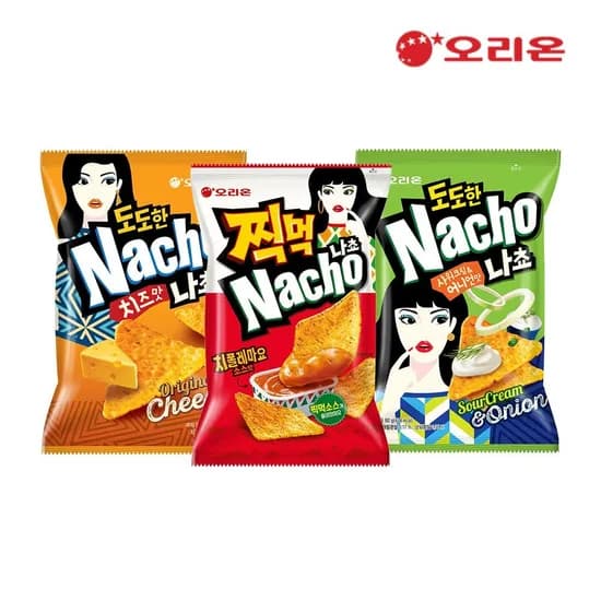 오리온 찍먹나쵸 4봉+나쵸치즈 4봉+나쵸어니언 4봉