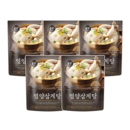 신세계푸드 올반 영양 삼계탕 900g 5팩