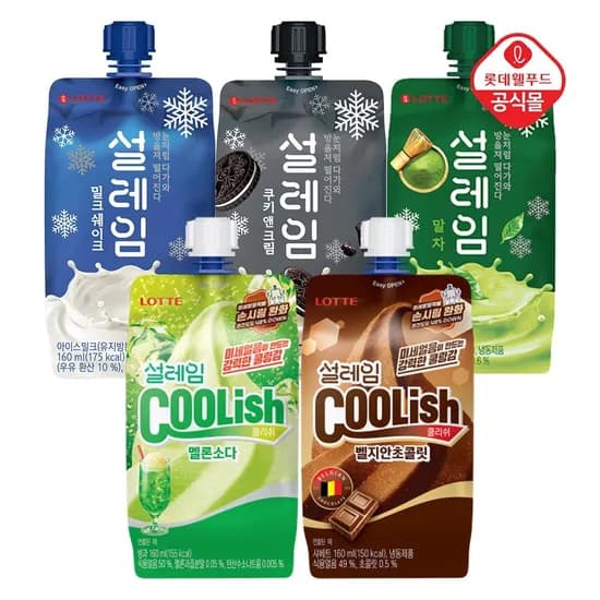 설레임 160ml 5종 12+12+12 총36개