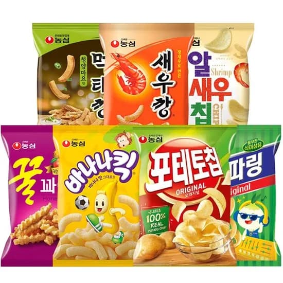 알새우4봉+자갈치4봉+양파링4봉+감자깡4봉