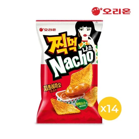 오리온 찍먹 나쵸 치폴레마요 84g 14개