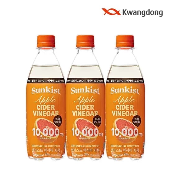 썬키스트 애사비 제로 스파클링 자몽 500ml 24입 16,800원