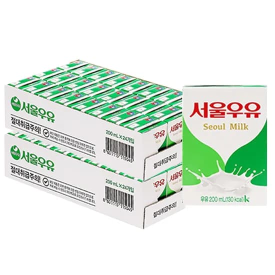 서울우유 멸균우유 200ml 48개 18,800원