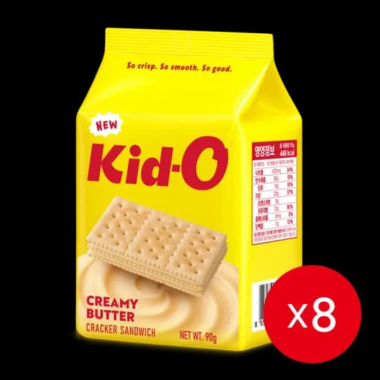 키도 크리미 버터 크래커 샌드위치 90g x 8개