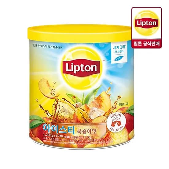 립톤 아이스티 믹스 복숭아맛 1.2kg 9,680원