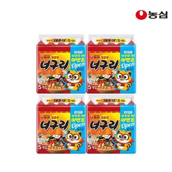 농심 얼큰한 너구리 (120g X 20개)