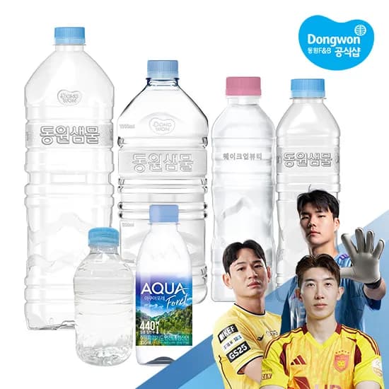 동원샘물 무라벨 2L x 6병