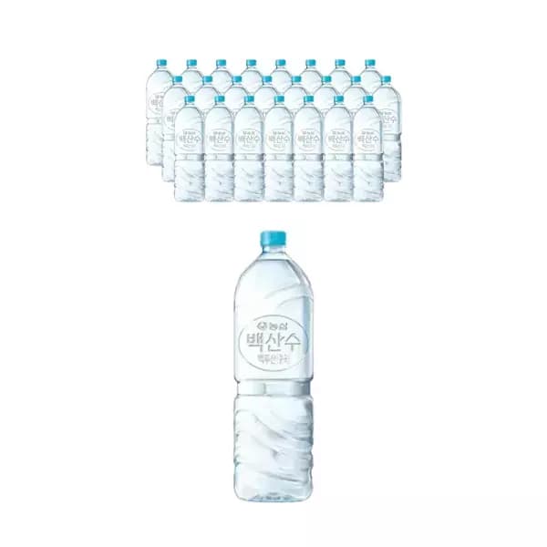 농심 백산수 유 무라벨 랜덤 2L 24개