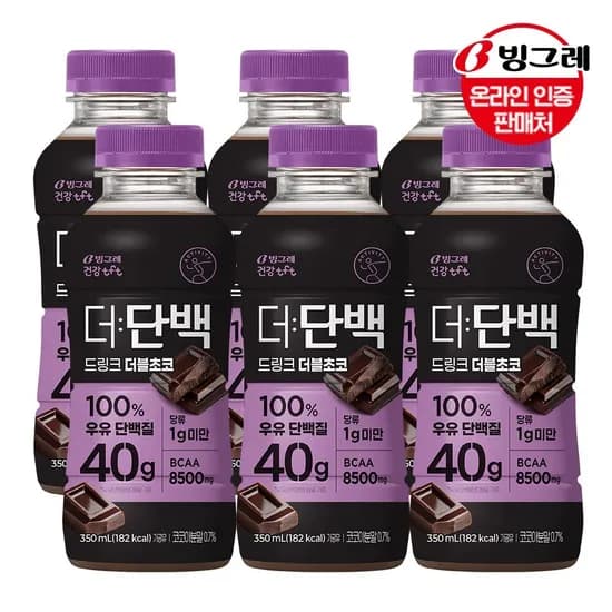 빙그레 더단백 드링크 더블초코 350ml 20개