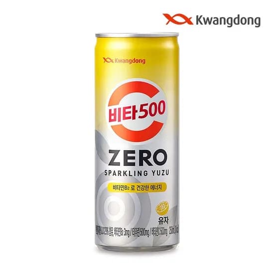 광동 비타500 제로 스파클링 유자 250ml 24캔