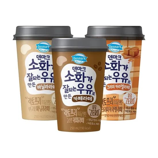 덴마크 소화가 잘되는 라떼 250ml 12입