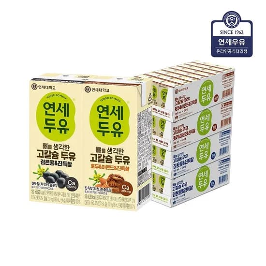 연세 뼈를 생각한 고칼슘두유 진득찰 검은콩 호두아몬드 180ml 96팩