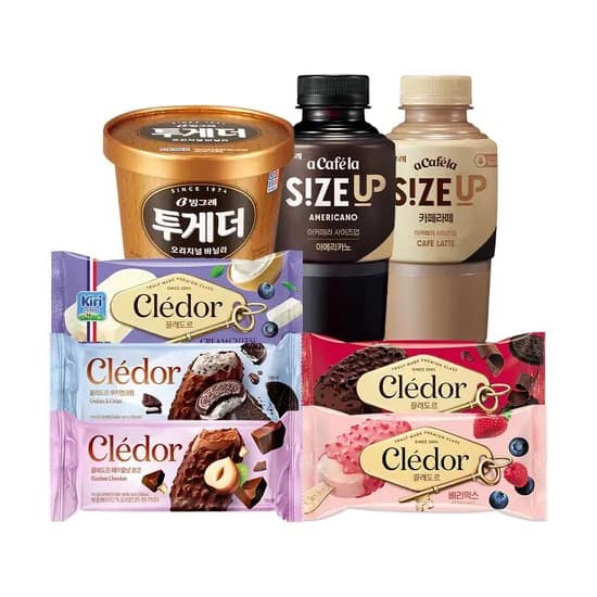 빙그레 투게더 바닐라 900ml 5개