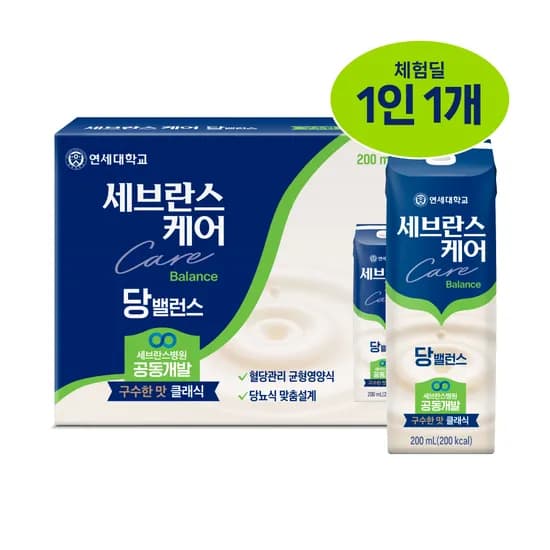 세브란스케어 당밸런스 클래식 구수한맛 200ml 4개
