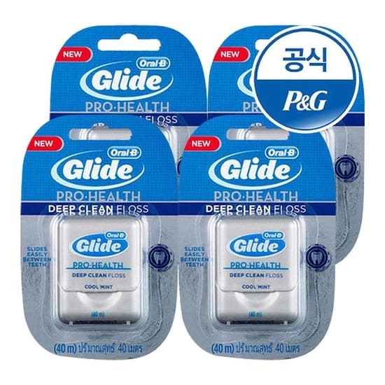 오랄비 치실 글라이드 딥클린 40m 4개