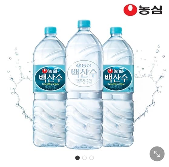 농심 백산수 2L 유라벨 12병 + 무라벨 12병