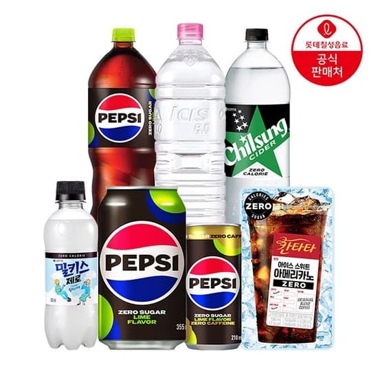 펩시 콜라 제로슈가 라임향 355ml 48캔