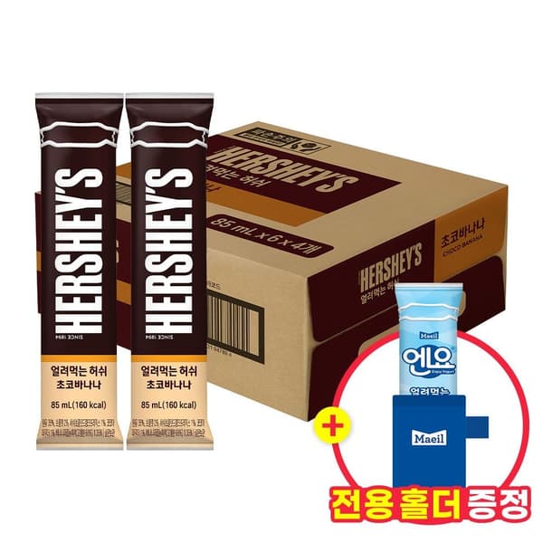 매일 얼려먹는 허쉬 초코바나나 85ml 24개