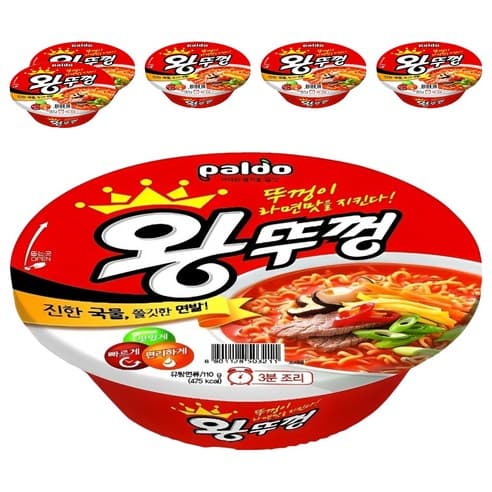 왕뚜껑 컵라면 110g, 6개
