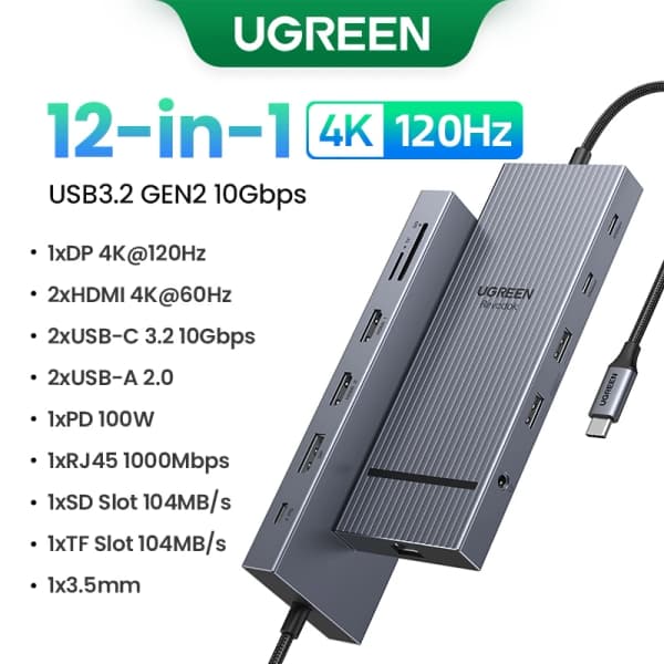 UGREEN 8-in-1 멀티허브 옵션다수