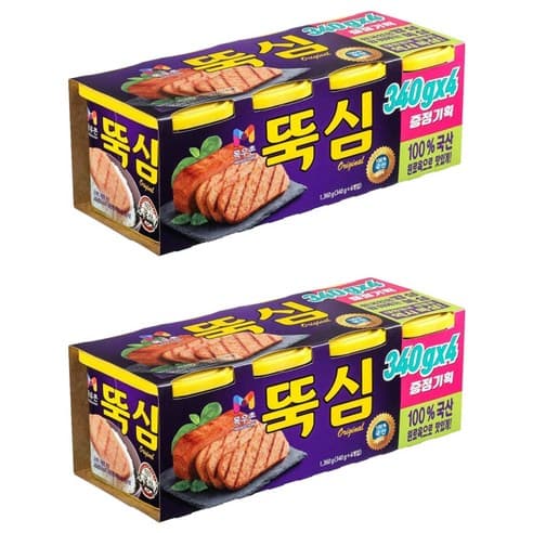 목우촌 뚝심 340g, 8개
