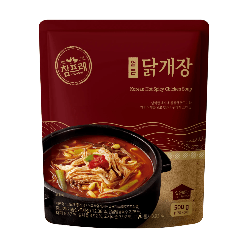 참프레 얼큰 닭개장 500g x 4팩