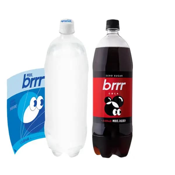 부르르 제로 콜라/ 제로사이다 1.5L x 12페트 택 1