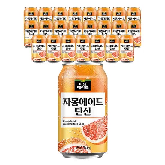 미닛메이드 자몽에이드 탄산 CAN, 355ml, 24개 티멤버십