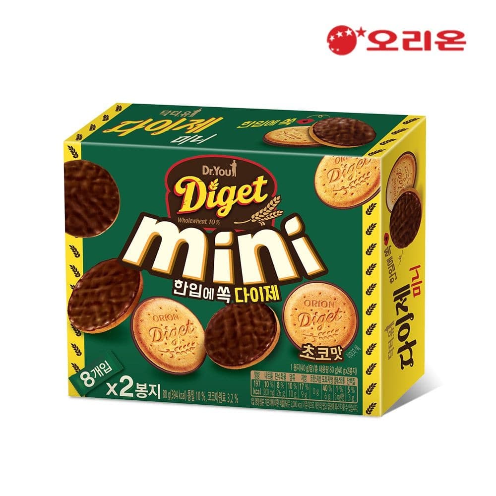 다이제 미니 초코2P(80g) x 10개