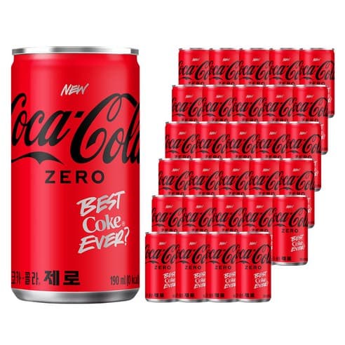 코카콜라 제로 190ml (30개)