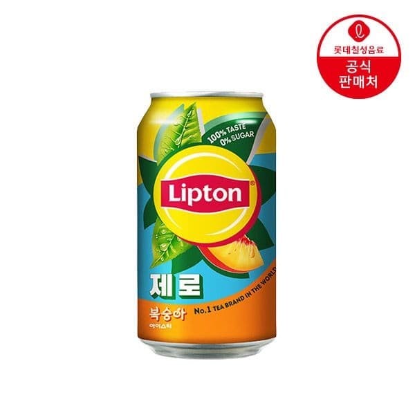 립톤 제로 복숭아 아이스티 355ml 48캔