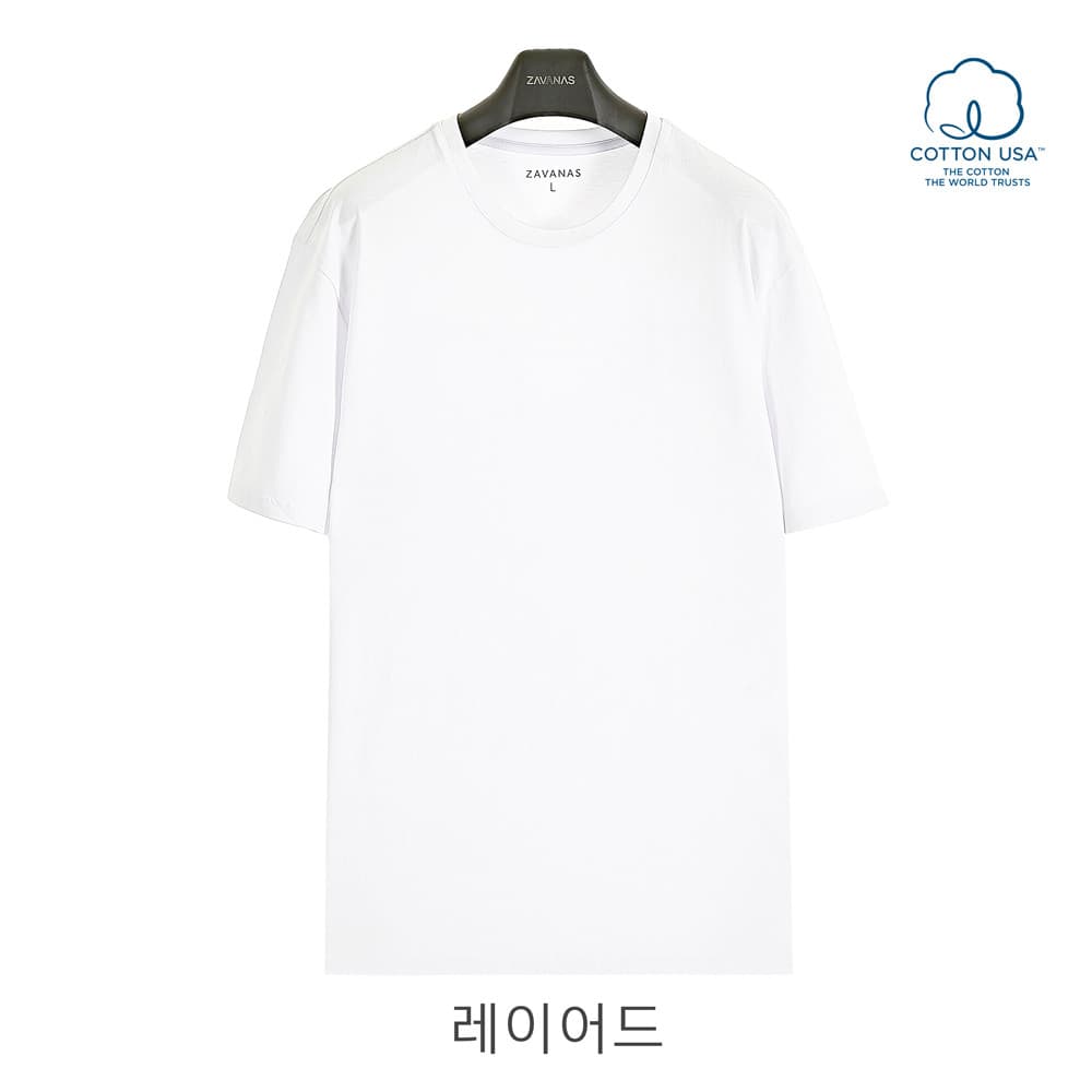자바나스 E 미들 USA코튼 레이어드티셔츠 3장