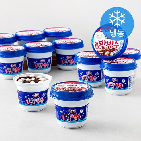 롯데웰푸드 찰떡 일품 팥빙수 240ml 12개입