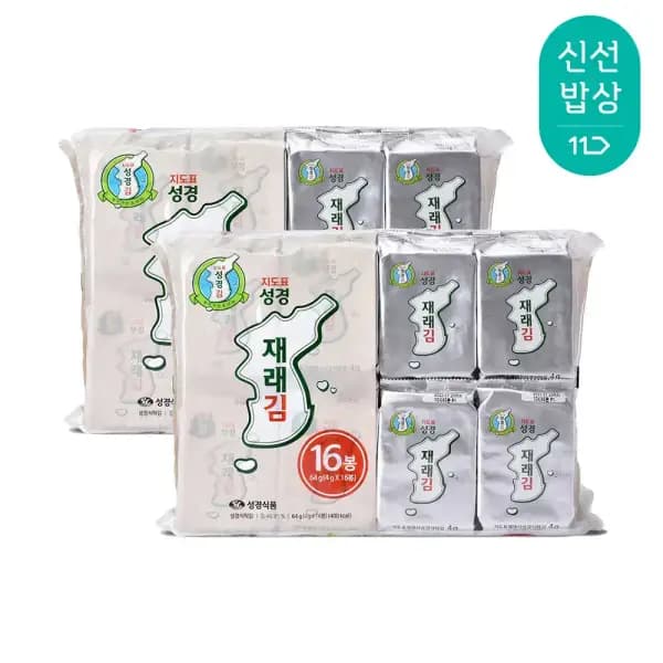지도표 성경김 재래 식탁김 4g 총32봉