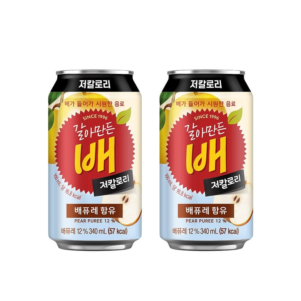 갈아만든 배 저칼로리 340ml 24개