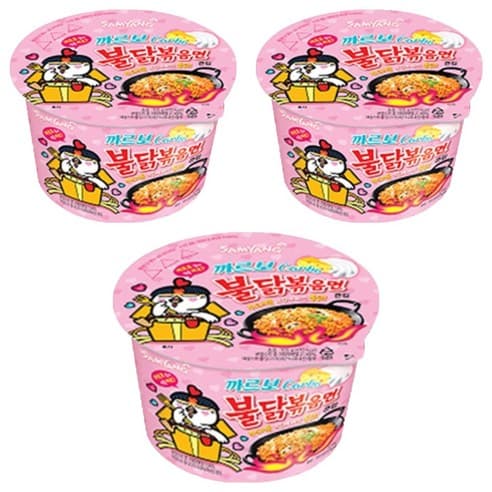 삼양 큰컵 까르보 불닭볶음면 105g 3개