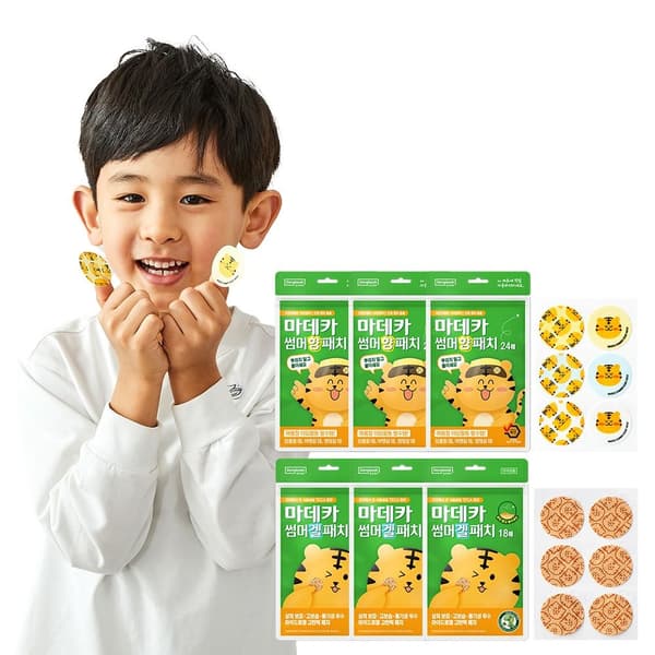 롯데온) 마데카 썸머 향패치 24매 3개+겔패치 18매 3개 12,730원