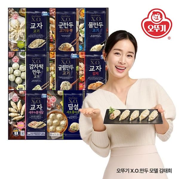 오늘의집) 오뚜기 XO만두 9종 4봉+4봉 골라담기 22,031원~