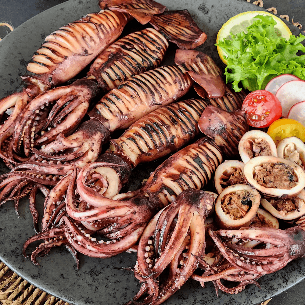 롯데온) 자연산 통찜용 오징어 5~8미 1kg 13,120원 무배
